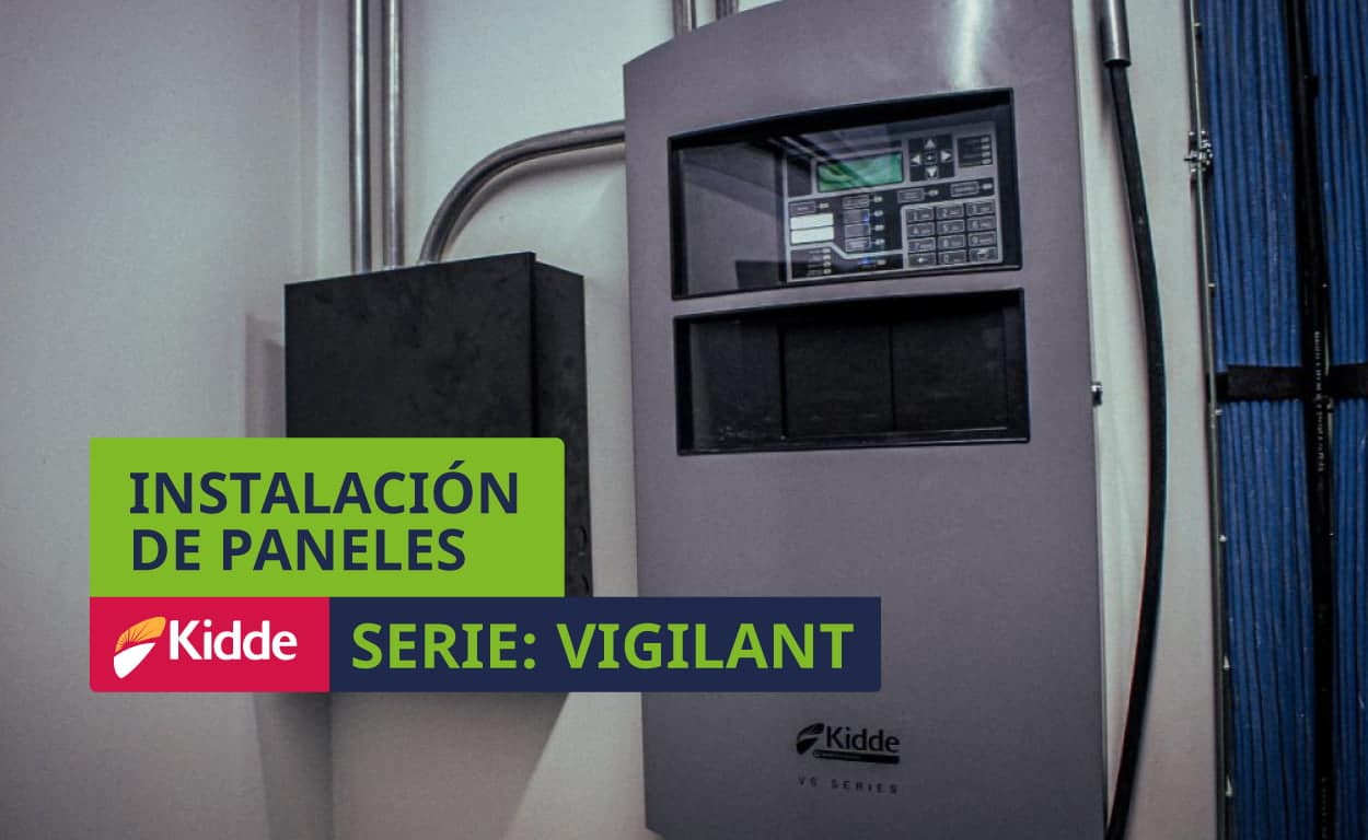 ¿Cómo realizo la instalación de los paneles de incendio Kidde Serie