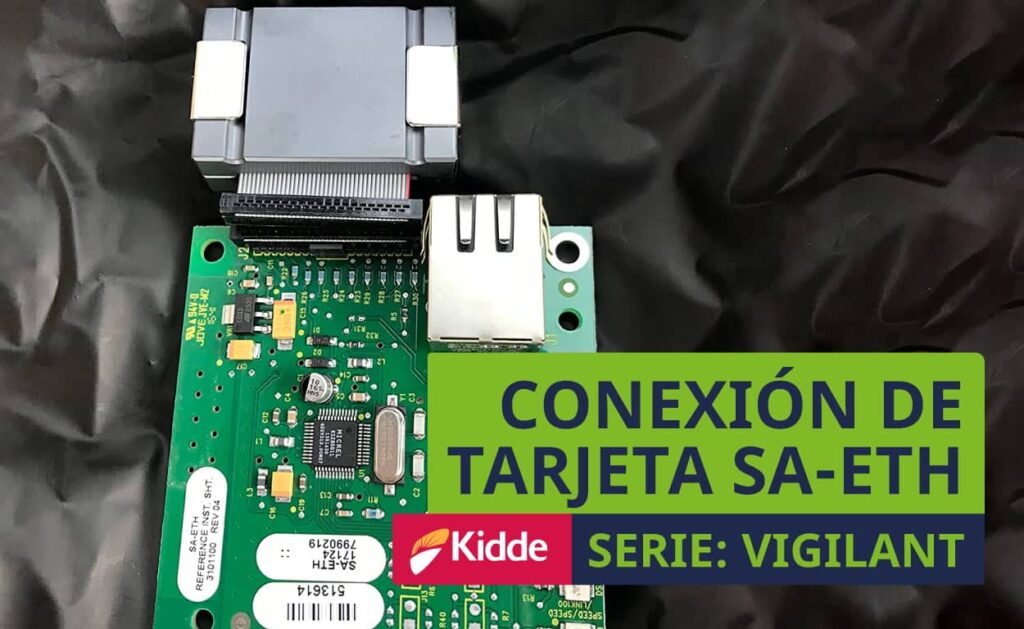 Funcionamiento y conexión de tarjeta SAETH en los paneles de incendio