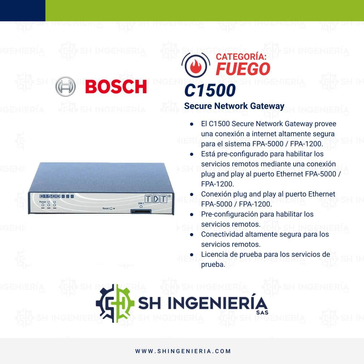 C1500 Secure network gateway | Bosch - Imagen 2