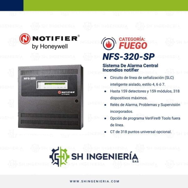 SH Ingeniería | NFS-320 Panel central sistema de alarma contra ...