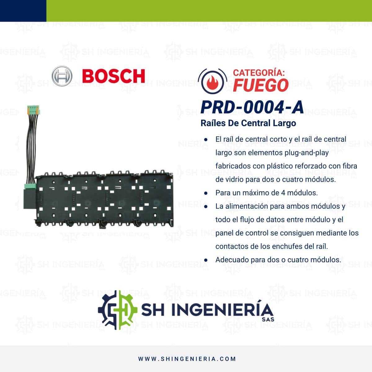 PRD-0004-A Raíles de central: Largo | Bosch - Imagen 2