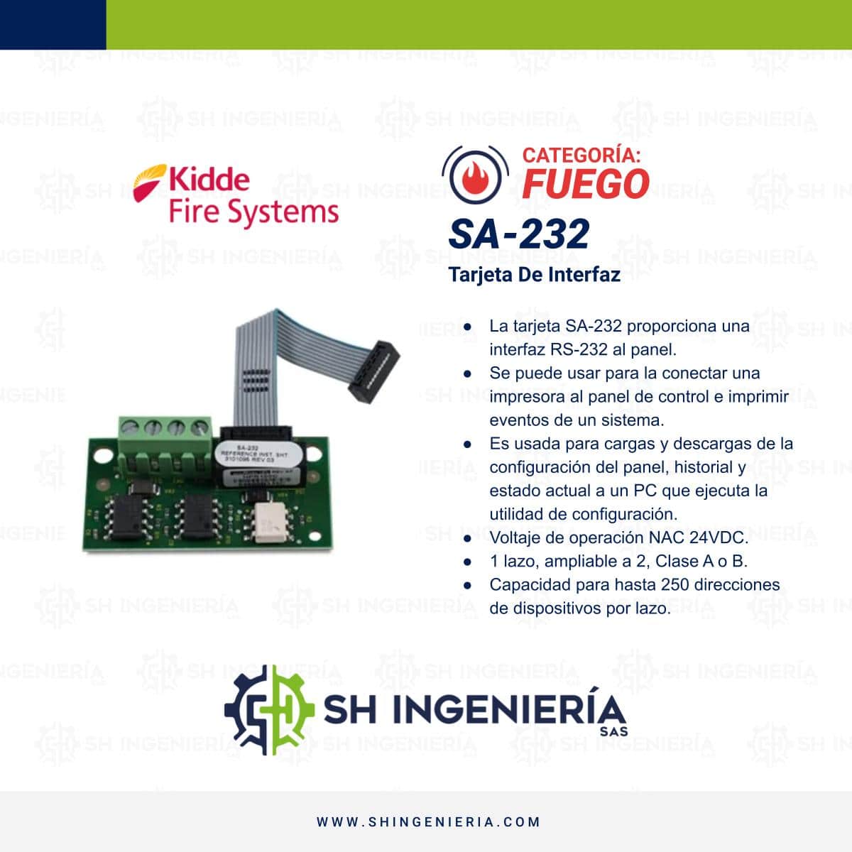 SA-232 Tarjeta de interfaz | Edwards Kidde - Imagen 4