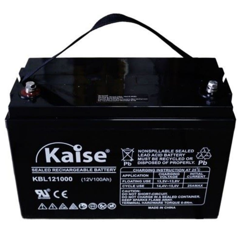 KBL121000 batería kaise tipo AGM: 12V 100Ah